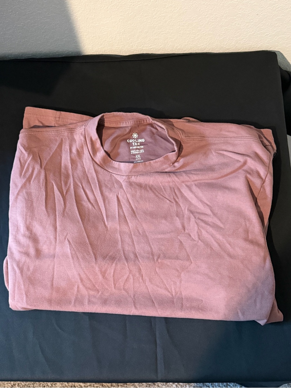 Hollister Short-Sleeve Crewneck Tee - Dusty Rose (RELAXED FIT)